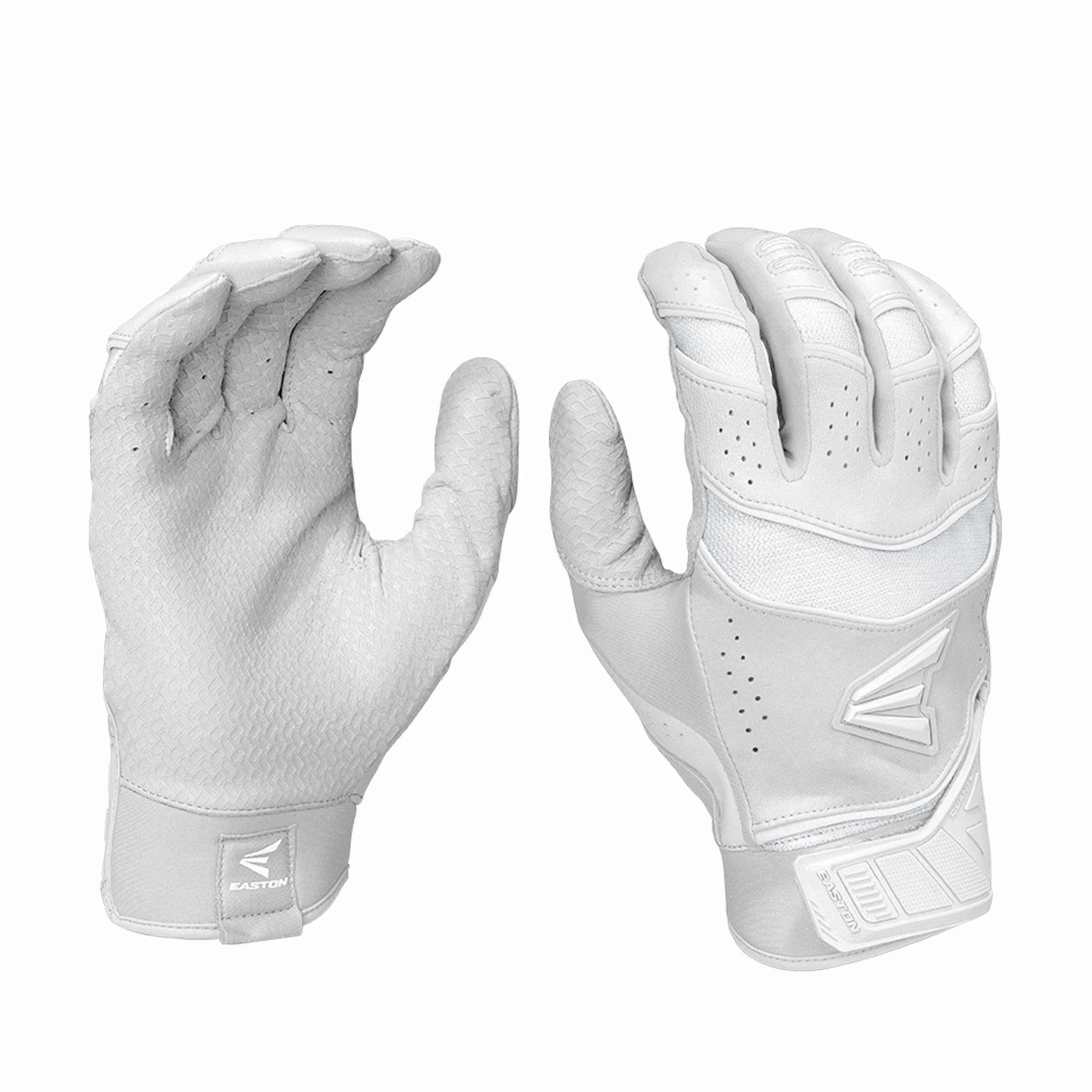 Easton Pro X Adult Batting Gloves - White 3 Easton Pro X Adult Batting Gloves - White