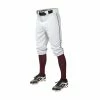 Easton Pro+ Piped Knicker Youth Baseball Pant - White Maroon -Mizuno Sales Store PRO PIPEDKNICKER WHITEMAROON