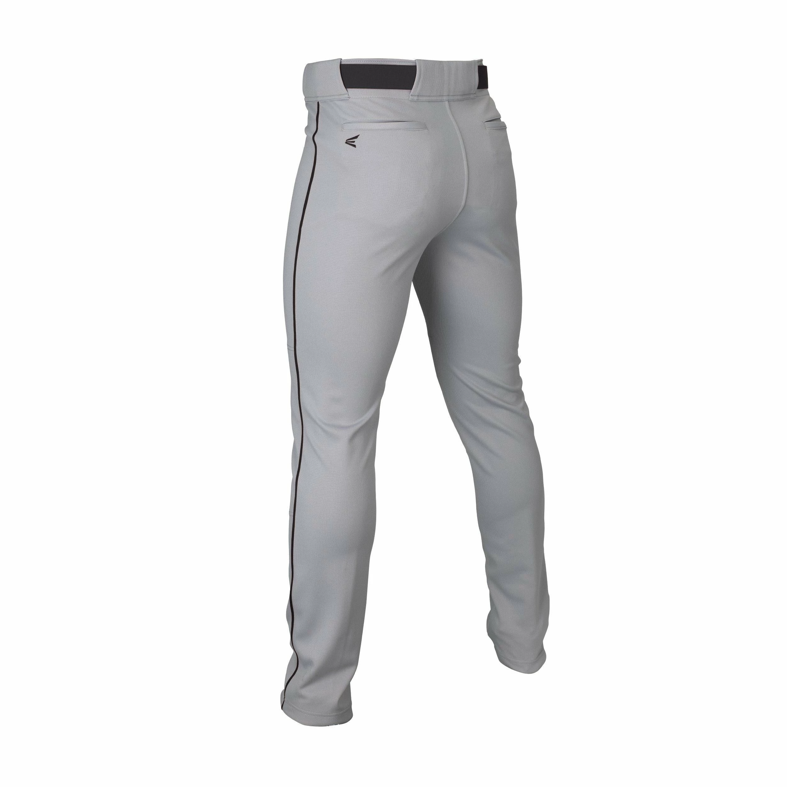 Easton Adult Rival+ Piped Baseball Pants - Gray Black 4 Easton Adult Rival+ Piped Baseball Pants - Gray Black - Image 2
