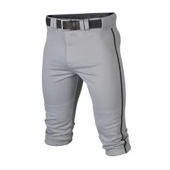 Easton Rival+ Piped Knicker Baseball Pant - Gray Black