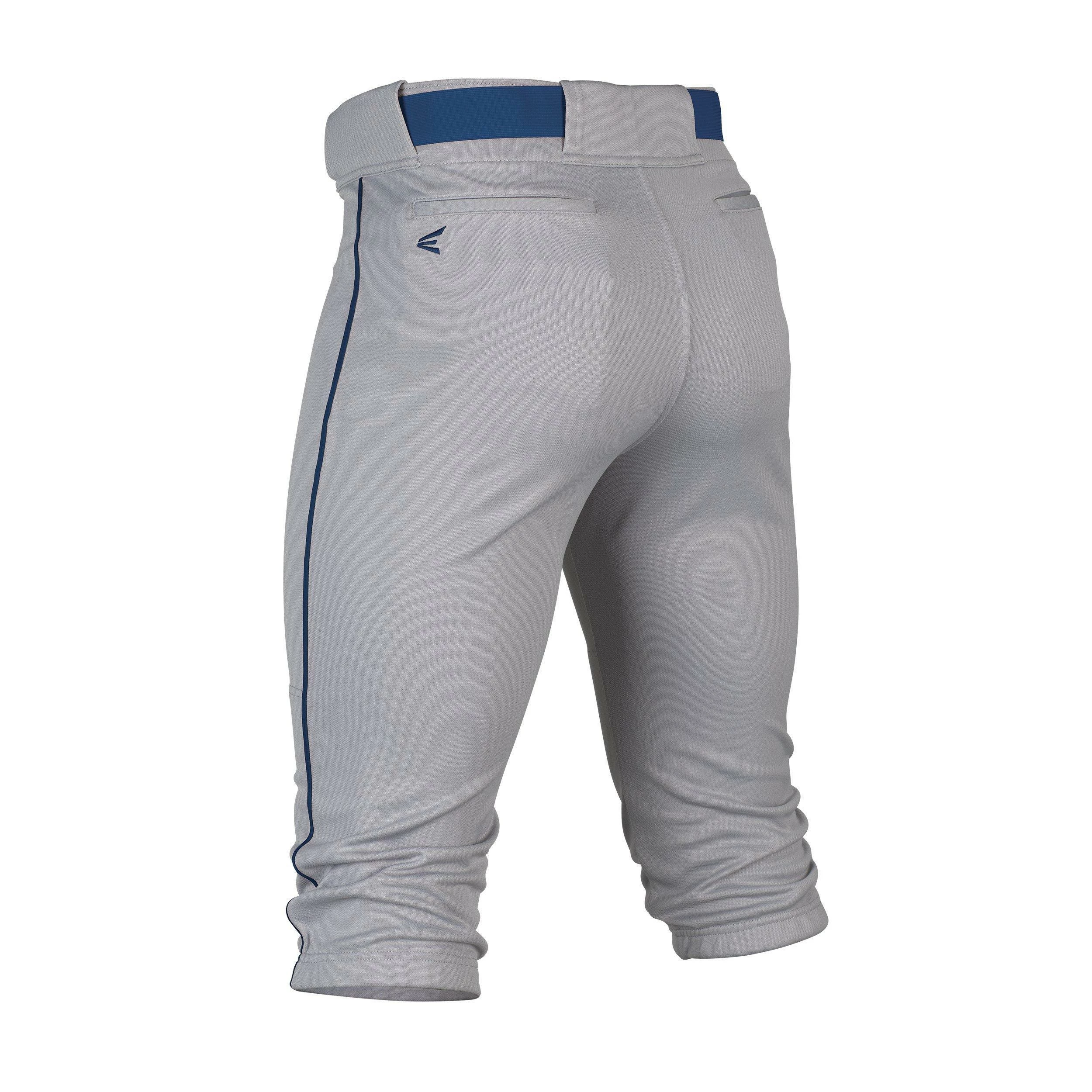 Easton Rival+ Piped Youth Knicker Baseball Pant - Gray Navy 4 Easton Rival+ Piped Youth Knicker Baseball Pant - Gray Navy - Image 2
