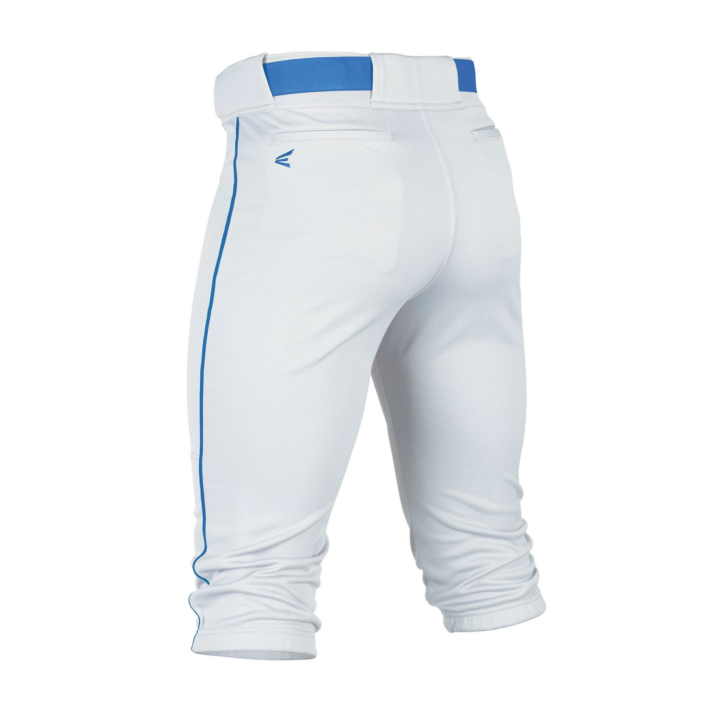 Easton Rival+ Piped Knicker Baseball Pant - White Royal 4 Easton Rival+ Piped Knicker Baseball Pant - White Royal - Image 2