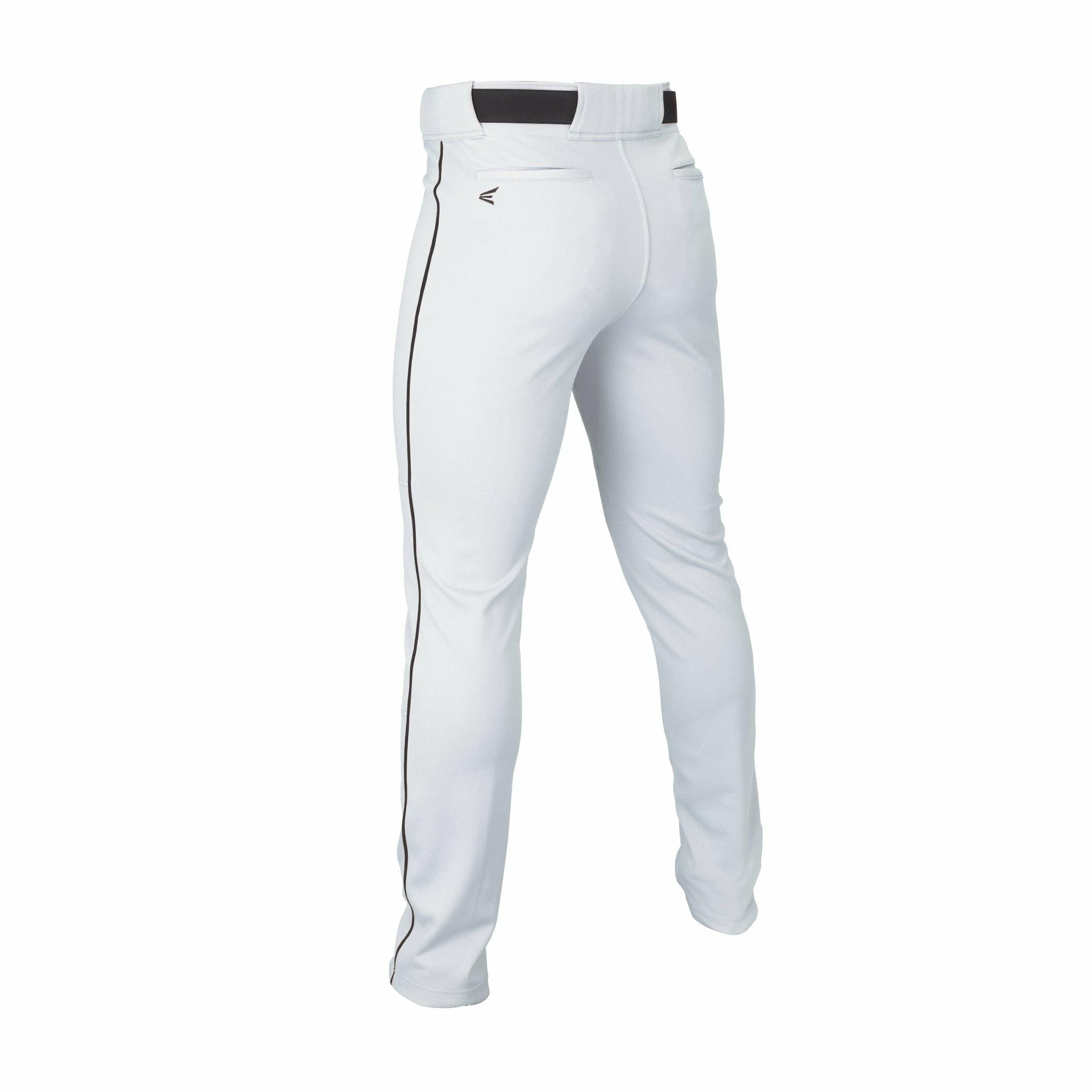 Easton Adult Rival+ Piped Baseball Pants - White Black 4 Easton Adult Rival+ Piped Baseball Pants - White Black - Image 2