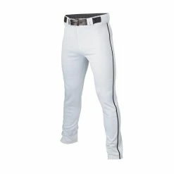 Easton Youth Rival+ Piped Baseball Pants - White Black