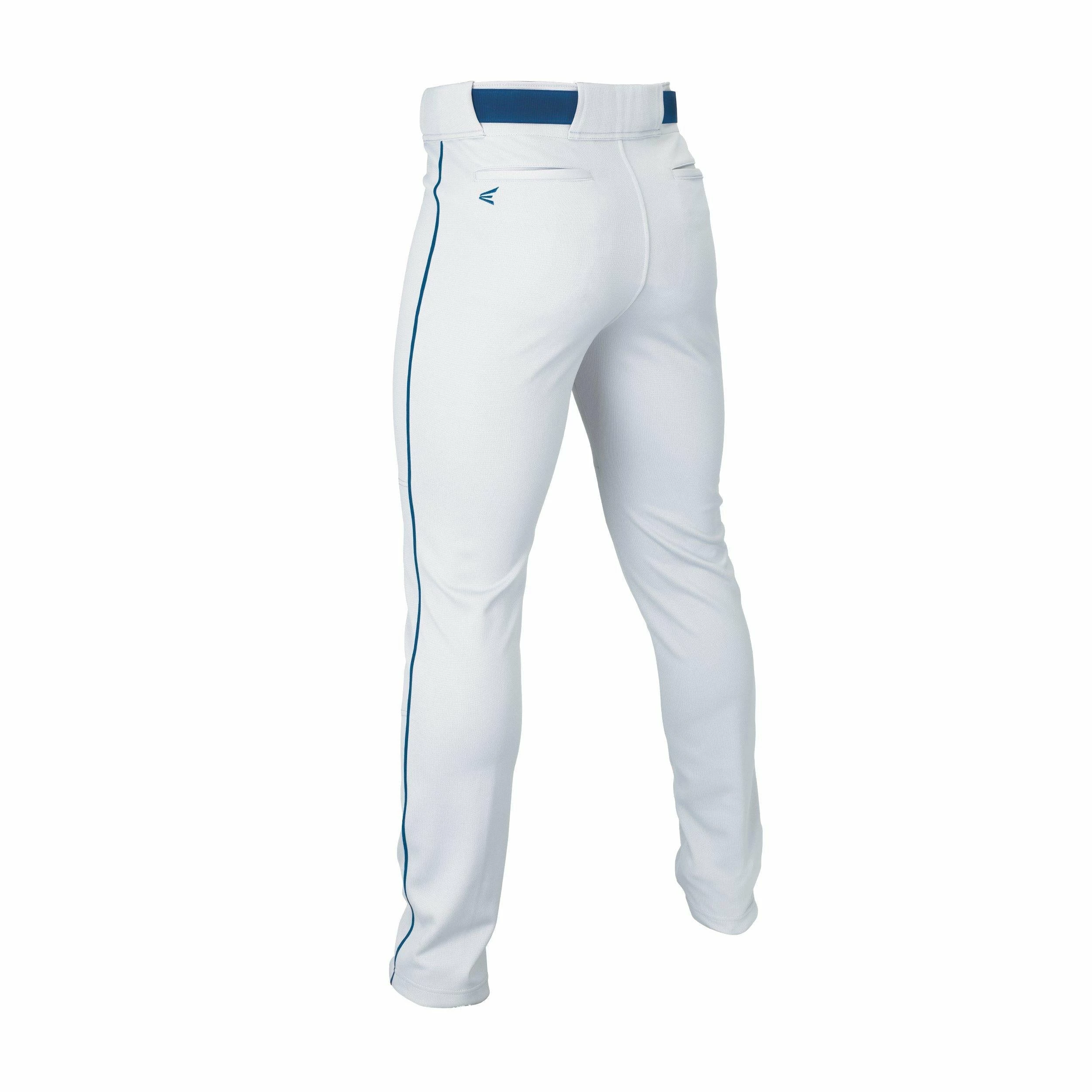 Easton Adult Rival+ Piped Baseball Pants - White Navy 4 Easton Adult Rival+ Piped Baseball Pants - White Navy - Image 2
