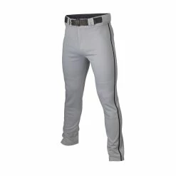 Easton Youth Rival+ Piped Baseball Pants - Gray Black