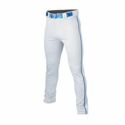 Easton Adult Rival+ Piped Baseball Pants - White Royal