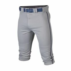 Easton Rival+ Piped Youth Knicker Baseball Pant - Gray Navy