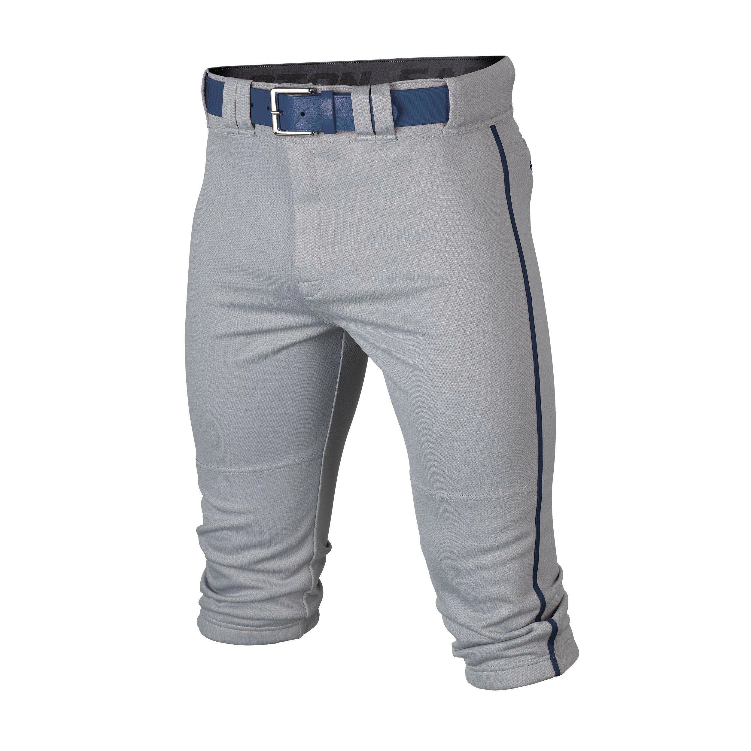 Easton Rival+ Piped Youth Knicker Baseball Pant - Gray Navy 3 Easton Rival+ Piped Youth Knicker Baseball Pant - Gray Navy