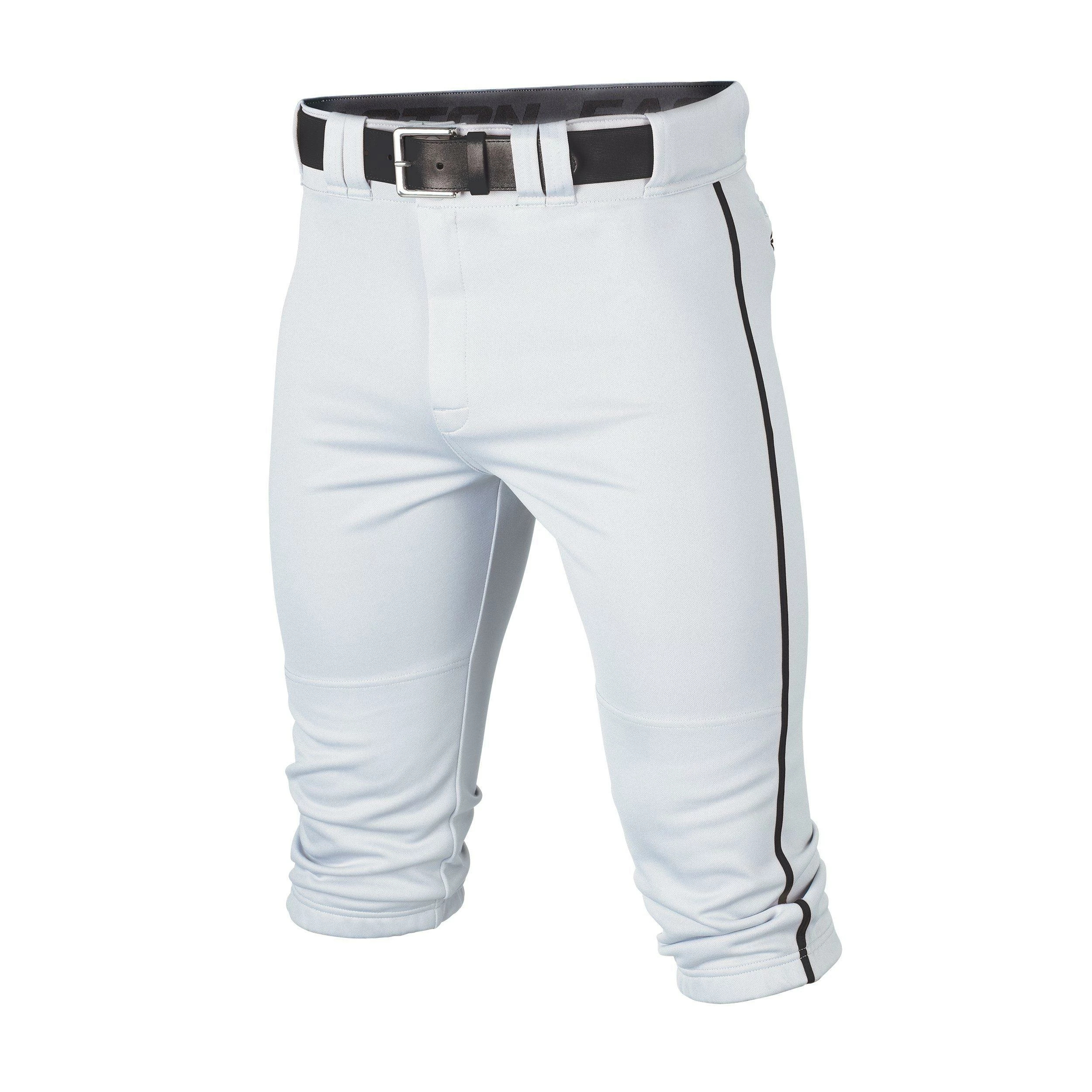 Easton Rival+ Piped Knicker Baseball Pant - White Black 3 Easton Rival+ Piped Knicker Baseball Pant - White Black