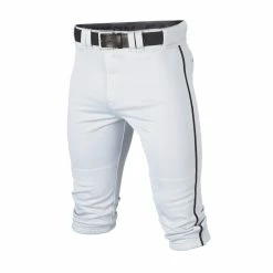 Easton Rival+ Piped Youth Knicker Baseball Pant - White Black
