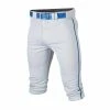 Easton Rival+ Piped Knicker Baseball Pant - White Royal
