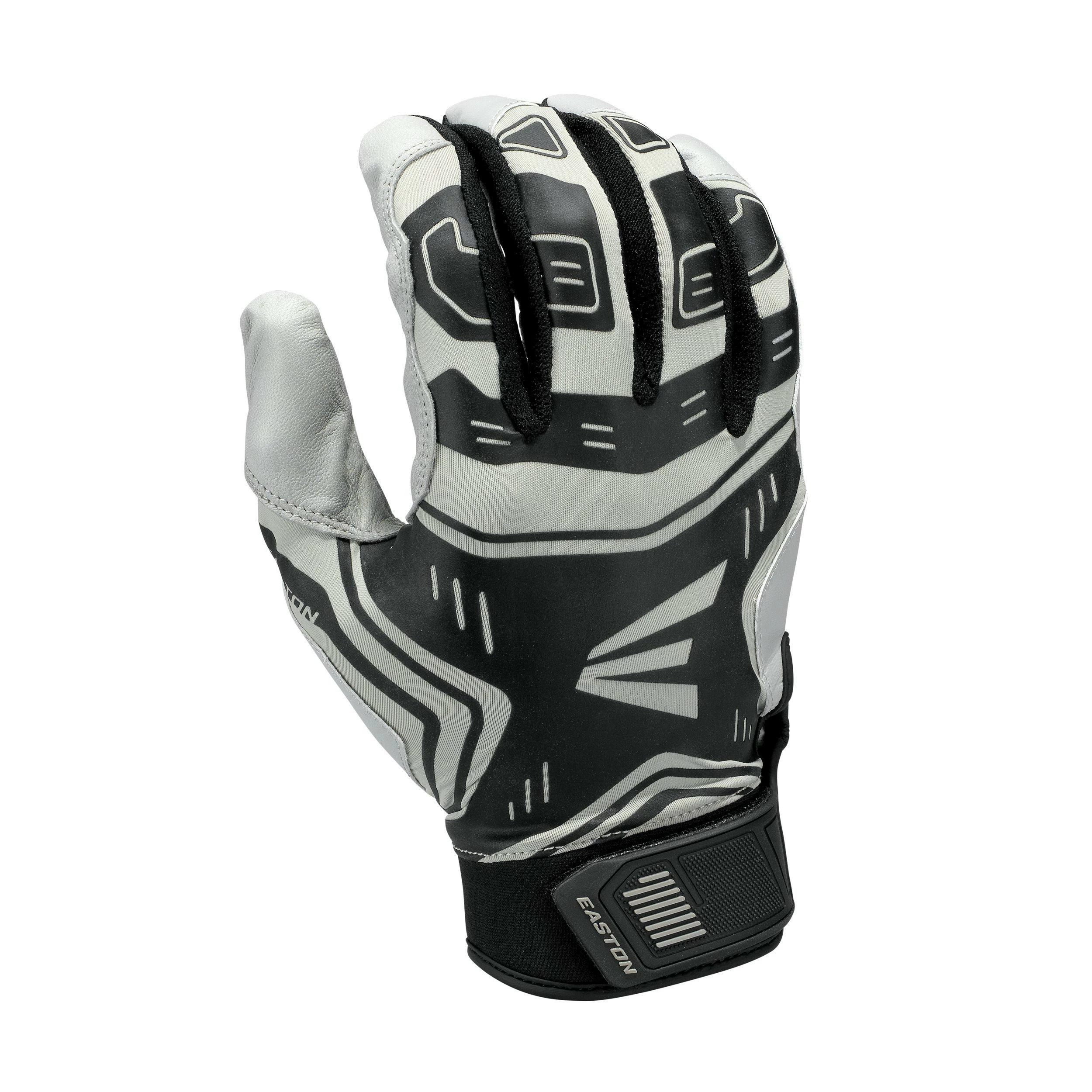 Easton VRS Power Boost Youth Batting Gloves - Gray Black 3 Easton VRS Power Boost Youth Batting Gloves - Gray Black