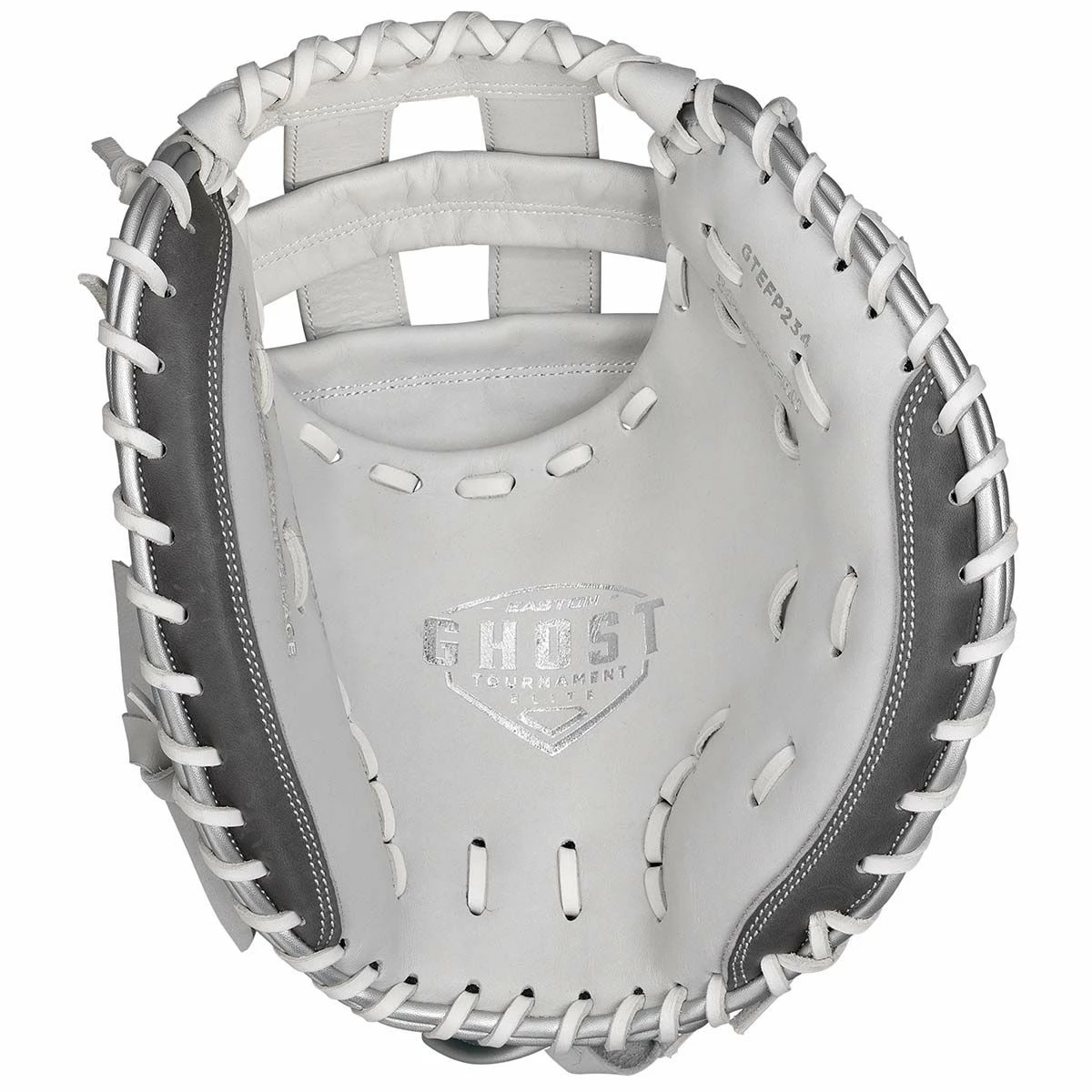 Easton 2021 Ghost Tournament Elite 34.00" Fastpitch Catchers Mitt GTEFP234 - Silver Charcoal 4 Easton 2021 Ghost Tournament Elite 34.00" Fastpitch Catchers Mitt GTEFP234 - Silver Charcoal - Image 2