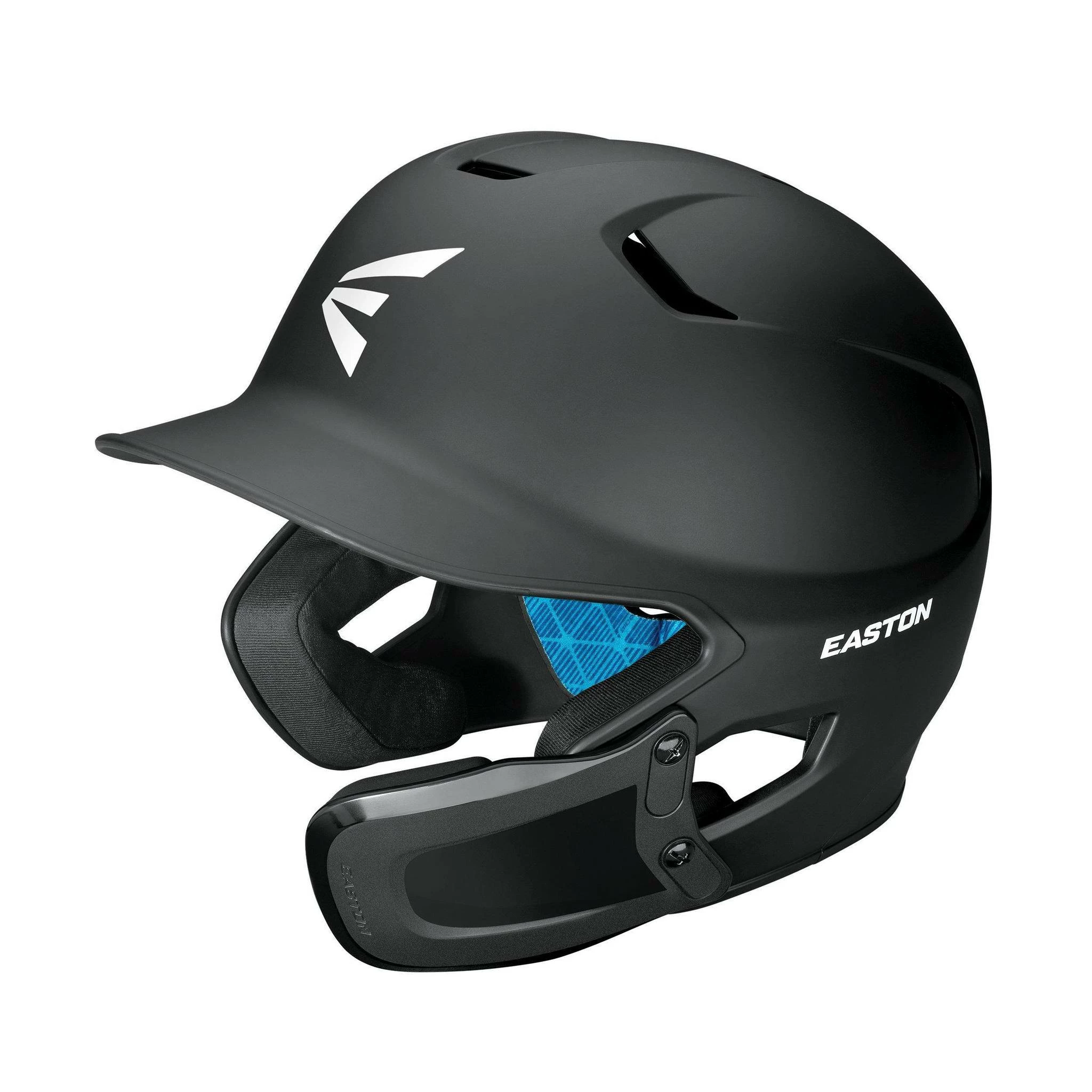 Easton Z5 2.0 Solid Batting Helmet With Universal Jaw Guard - Black 3 Easton Z5 2.0 Solid Batting Helmet With Universal Jaw Guard - Black