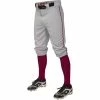 Easton Pro+ Piped Knicker Youth Baseball Pant - Gray Maroon -Mizuno Sales Store gmaroon 2048x2048 5bfc8394 e047 431c befc 9b8cbb088072