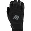 Marucci 2021 Signature Youth Batting Glove - Black -Mizuno Sales Store mbgsgn3 blkblk1 3 1