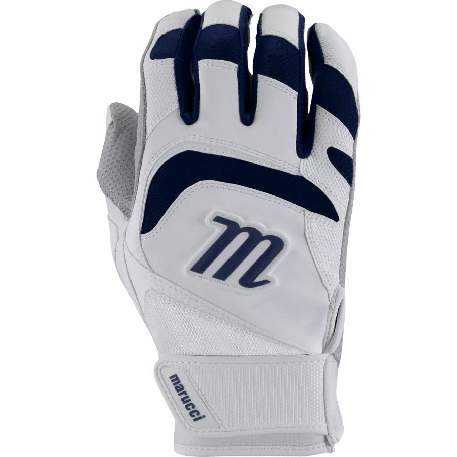Marucci 2021 Signature Youth Batting Glove - Navy Blue White 3 Marucci 2021 Signature Youth Batting Glove - Navy Blue White
