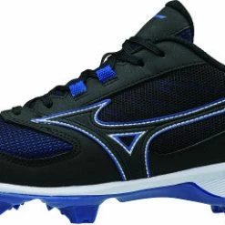 Mizuno 9-Spike Advanced Dominant TPU Low Cleats - Black Royal