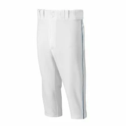 Mizuno Youth Select Short Pants Pipped - White Navy
